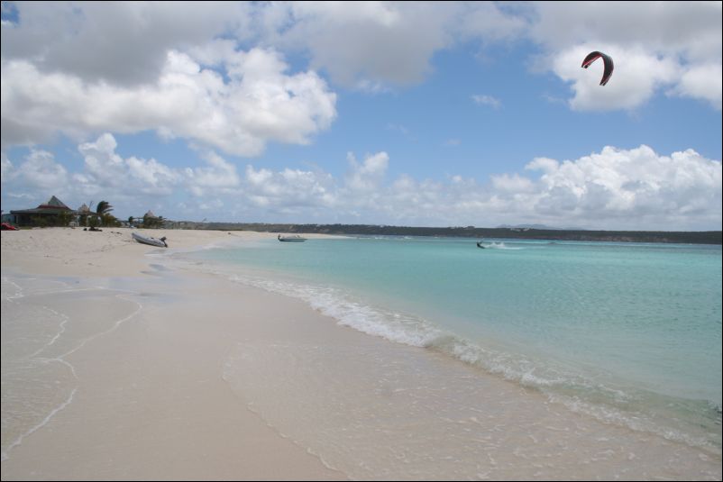 Kiting på Sandy Island